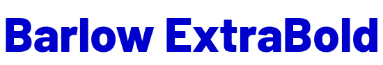 Barlow ExtraBold フォント